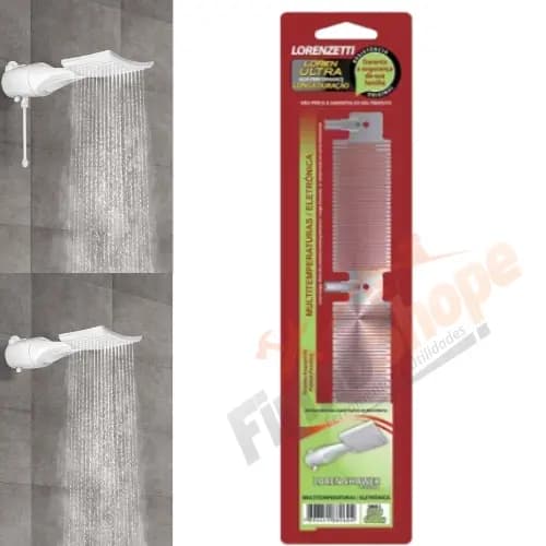 Resistência Elétrica Chuveiro Lorenzetti Loren Shower Ultra Multitemperatura/Eletrônica 110V ou 220V