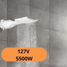 Chuveiro Ducha Elétrico Lorenzetti Loren Shower Ultra Multitemperaturas Branco Potência 5500W 110V