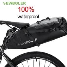 NEWBOLER Bike Bag 13L Grande Capacidade À Prova D' Água Bicicleta Saddle Bag Dobrável Ciclismo Cauda Traseira Saco MTB Road Trunk Bikepacking