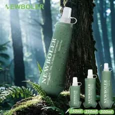Newboler 150ml 250ml 500ml 750ml TPU Garrafa De Água Macia Dobrável Esportes Ao Ar Livre Para Acampamento Caminhadas
