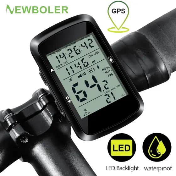 NEWBOLER GPS Bicicleta Velocímetro Computador À Prova Dwaterproof Água 2.4 Polegada Odômetro