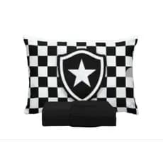 JOGO DE LENÇOL SOLTEIRO COM ELÁSTICO BOTAFOGO LENÇOL INFANTIL FRONHA E TRAVESSEIRO