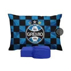 JOGO DE LENÇOL INFANTIL SOLTEIRO DE LUXO GREMIO FRONHA TRAVESSEIRO LENÇOL DE ELASTICO