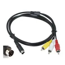 3 RCA Macho Para 4 Pinos S-Video Cabo Adaptador De Vídeo 3rca
