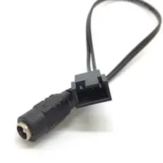 PC Ventilador De 4 Pinos Macho Para 5.5x2.1mm Fêmea Cabo De Alimentação DC 12v 9v 5v Conversor De Adaptador De Rota De