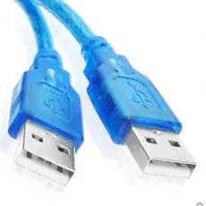 Cabo Conector De Extensão USB 2.0 Tipo A Macho Para Cor Azul