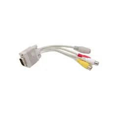 Computador PC VGA SVGA Macho Para 3 RCA 4 Pinos S-video Fêmea Cabo HDTV