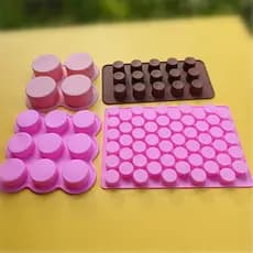 Molde cilíndrico de Silicone pequeno grande molde cilíndrico molde de Chocolate molde de bolo molde de doces
