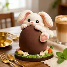 Molde de Silicone para ovo de coelho de páscoa, Mousse de coelho, bolo francês, faça você mesmo, molde de ovo de Chocola