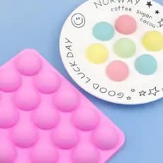 20 pequeno semicírculo Silicone bolo molde de Chocolate esfera interestelar molde de açúcar resistente a altas temperatu