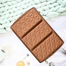 Grande peça 3 Dubai molde de chocolate doméstico diy cubo de gelo chocolate grau alimentício molde de Silicone 250g