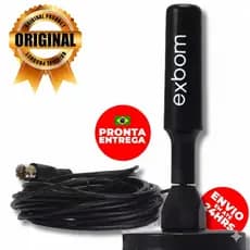 Antena Digital Tv Interna Externa Amplificada HDTV 4k Onex/Lehmox - A prova d'agua