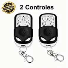 Controle Remoto Universal para Portão Elétrico Eletrônico Garagem com Chaveiro 433mhz 4 Botões