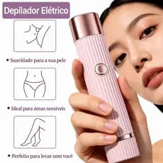 Depilador Eletrico Feminino Recarregável Removedor De Pelos Navalha Dupla - Envio Rápido