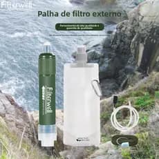 Filtro portátil de fonte de água externa Fonte potável Caneta purificadora de água Purificador de água Fonte potável Fil