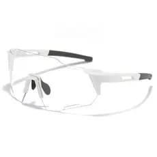 Óculos Para Andar De Bicicleta , Folha Transparente Com Moldura Branca , Armação Grande , display Facial , Tamanho Peque