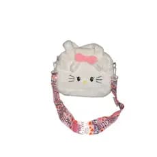 Bolsa DePelúcia Kawaii Personagens-Sanrio-Ursinhos CarinhosoLotso-Bag-Transversal Com Alça Ajustável