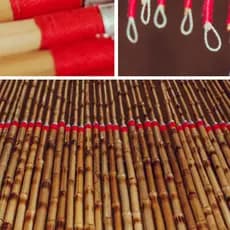Vara de Pesca Bambu Encaixe de Duas Partes Ponta Grossa 2,00 mts Nº1 - 24 Unidades