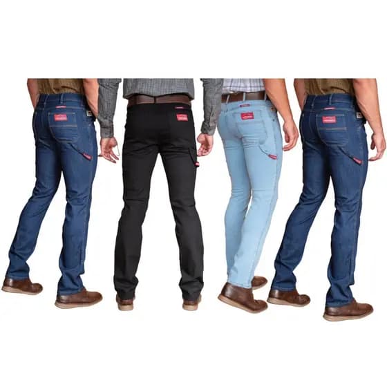 Kit com 4 Calças Jeans Masculina Carpinteiro Estilo Country Ref: 1149