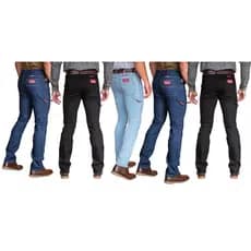 Kit com 5 Calças Jeans Masculina Carpinteiro Estilo Country Ref: 1149