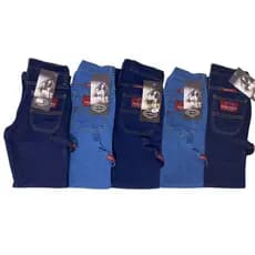 Kit com 5 Calças Jeans Infantil Estilo Country Carpinteiro