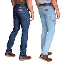 Kit com 2 Calças Jeans Masculina Carpinteiro para Dia a Dia Resistente Confortável Premium Ref: 1149