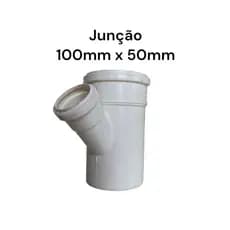 Junção 100mm x 50mm Esgoto 1 UNIDADE