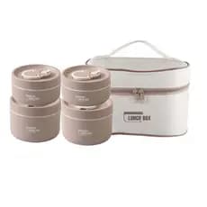 Kit 4 Marmitas Térmicas Premium+ Bolsa Térmica Para Viagem