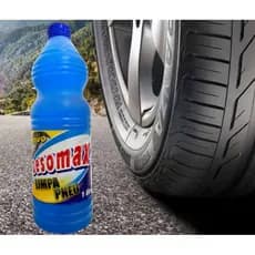 Limpa Pneu 1 litro Desomax Limpeza de Pneus Pretinho