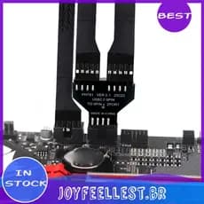 Placa-Mãe USB2.0 9Pin Adaptador De Cabo De Extensão USB2.0 9 Pinos Para USB3.0 19Pin HUB USB 2.0 Conector Ventilador De