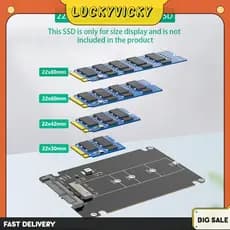 Chave M . 2 NGFF B De 6 Gbps Para Gabinete SSD SATA De 2.5 Polegadas Externo Caixa Laptop
