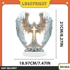 Display De Placa De Identificação De Anjo Acrílico 2D (Inclui Base)