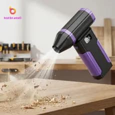 Mini Ventilador Turbo 6000mAh Tela Violento Para Carro De Computador Doméstico (Roxo)