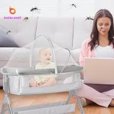 Bebê Mosquiteiro Tenda Respirável Dobrável Berço Capa Para Viagem/Playpen