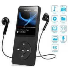 Leitor De MP3 Portátil  Newest Bluetooth 5.0 MP3 Player HIFI Sport Music Speakers MP4 Media FM Radio Voice Recorder Eboo