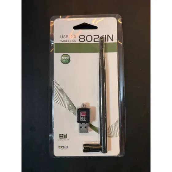 Adaptador Wi-Fi USB 802.11N com antena externa