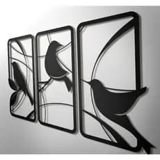 Quadro Decorativo Pássaros Em MDF 3mm