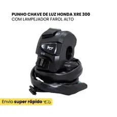Punho Chave De Luz Honda Xre 300 Com Lampejador Farol Alto