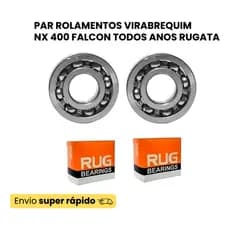 Par Rolamentos Virabrequim Nx 400 Falcon Todos Anos Rugata
