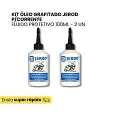 Kit 2 Óleos Lubrificante P/ Corrente Grafitado Moto Jerod