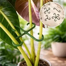 Kit com 6 ou 12 Grampos Ganchos Tamanho Pequeno para Plantas Amarração Resistente para caule