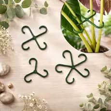 Kit com 3 ou 6 Grampos Ganchos Tamanho Pequeno para Plantas Amarração Resistente para caule