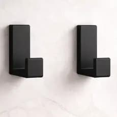 2 Cabides Gancho Adesivo de Parede com Fita Dupla Face 3M para Toalhas Banheiro Porta 2/3/4/5/6