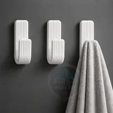 Ganchos Toalheiro de Parede Cabide Moderno Minimalista para Banheiro REFORÇADO COM DUPLA FACE 3M