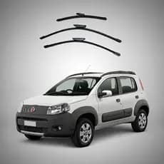 Palheta Limpador De Para-Brisa Fiat Novo Uno Way 2009 A 2015 Proteção Chuva
