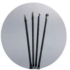 Kit Extrator de Cravos Inox Profissional 4 Peças | Removedor de Cravos e Espinhas | Ferramenta Para Limpeza de Pele Acne