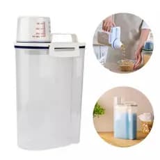 Pote Hermético Multiuso Dosador Bico Medidor 180ML Alimentos Lavanderia Cozinha Armazenar