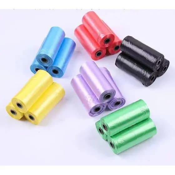 KIt Com até 15 Rolos 225 Saquinhos Para Catar Cocô de Pet Cachorro Gato Saco Fezes