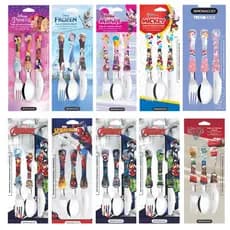 Talher Infantil C/3 Peças Marvel Homem Aranha Hulk Homem de Ferro Capitão America Inox Simonaggio