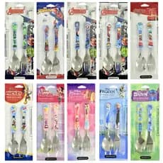 Talher Infantil C/2 Peças Marvel Homem Aranha Hulk Homem de Ferro Capitão America Inox Simonaggio